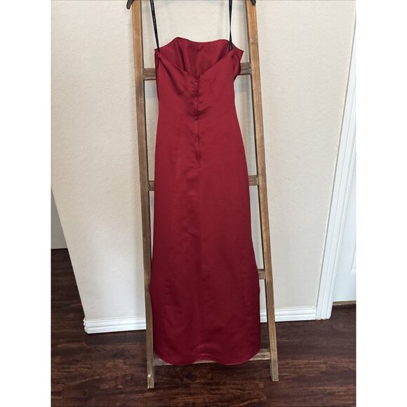 Beautiful Alfred Angelo Crimson Red Formal Prom Quinceañera Dress Gown, Size XS - Picture 6 of 7